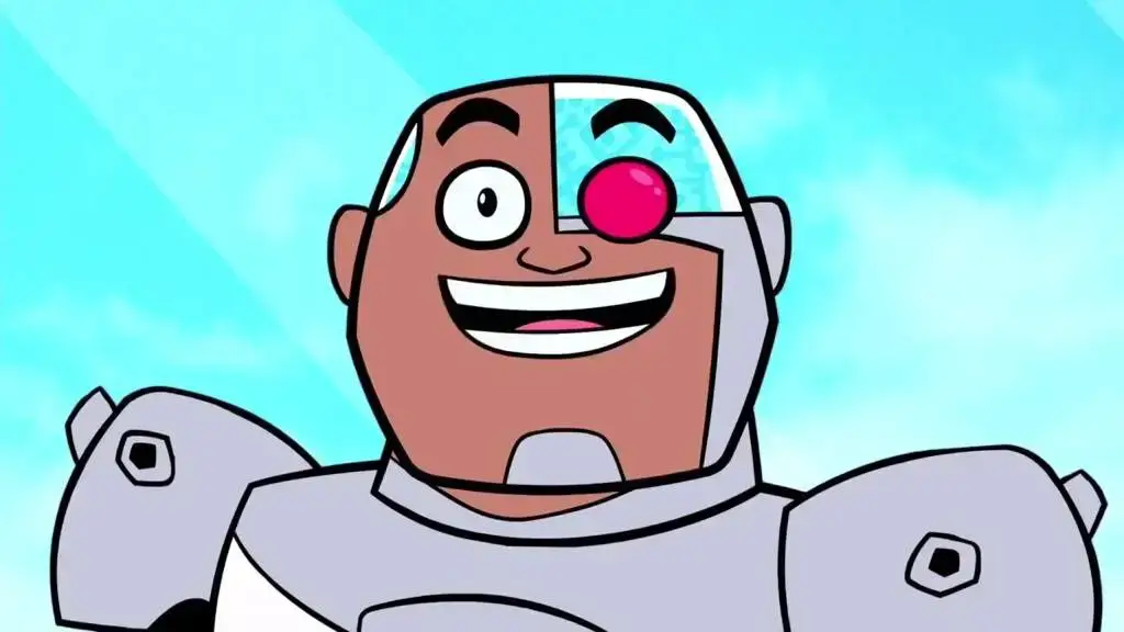 cyborg cartoon character