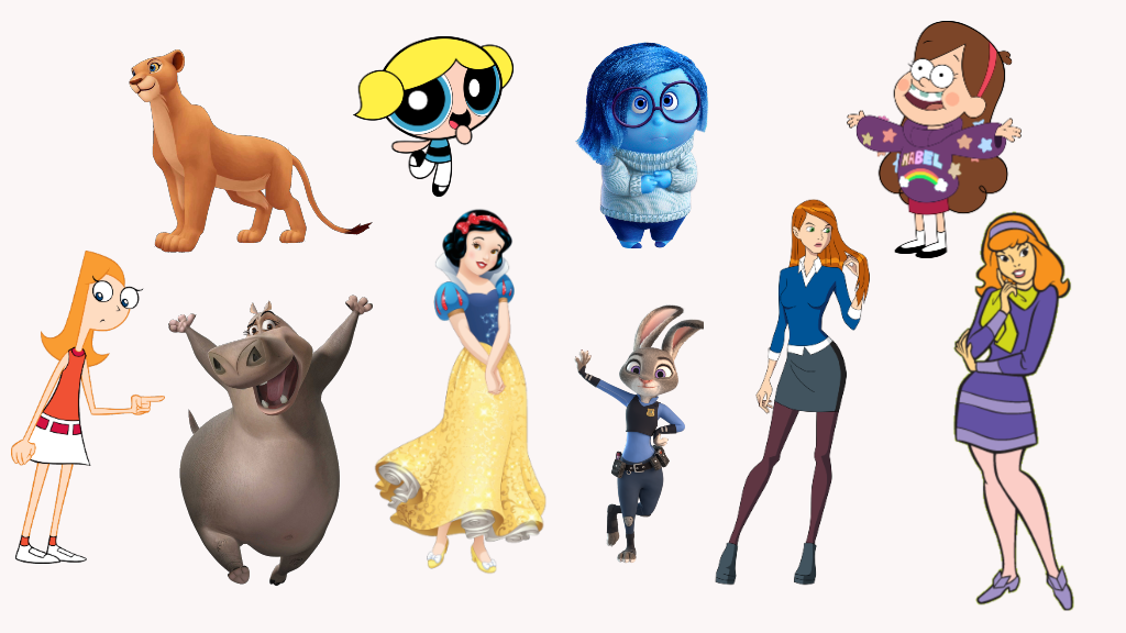 female cartoon characters